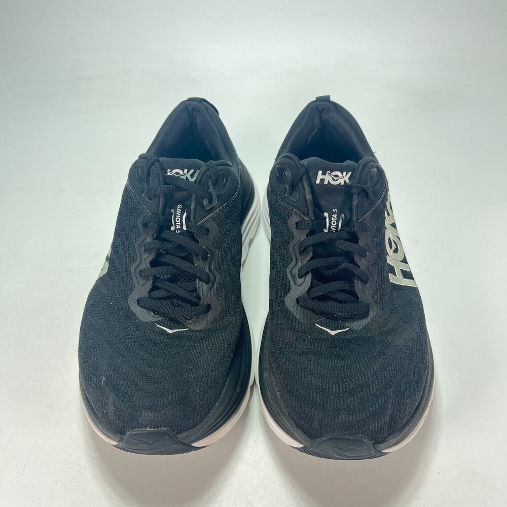 HOKA Gaviota 5 Black White Stability Running Shoes 1134235-BWHT Womens Size 10B - Picture 2 of 8